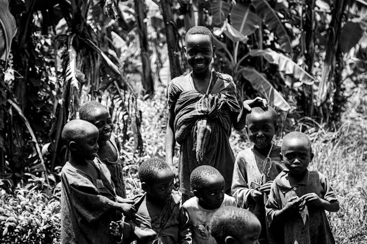 Tribal Woman And Kids