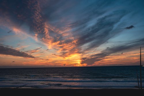 Photos gratuites de au-dessus des nuages, coloré, coucher de soleil