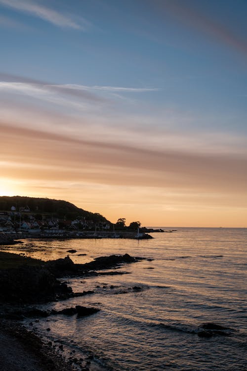 바다 경치, 새벽, 섬의 무료 스톡 사진
