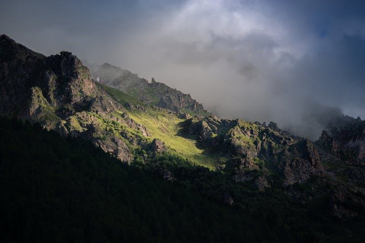 Overcast Over Mountains