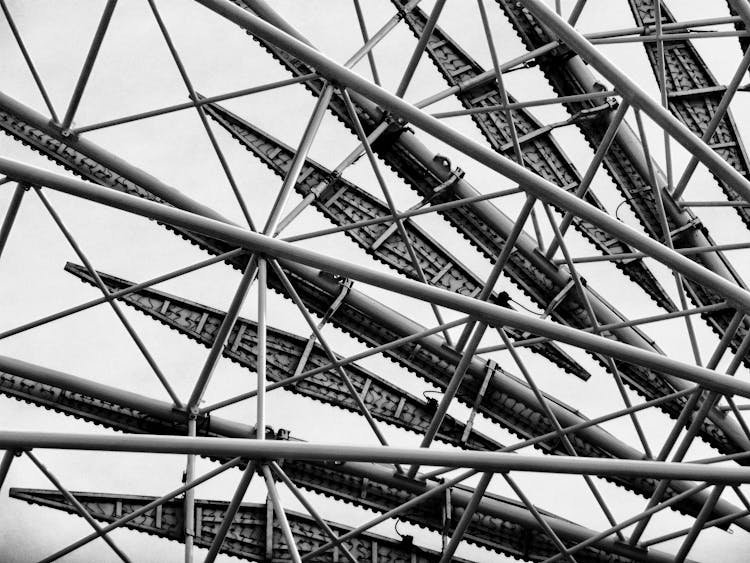 Metal Framework In Close-up Photography