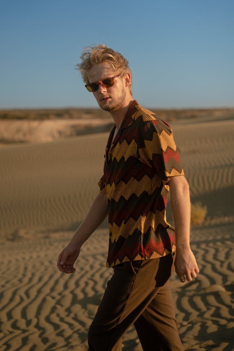 Man On Desert