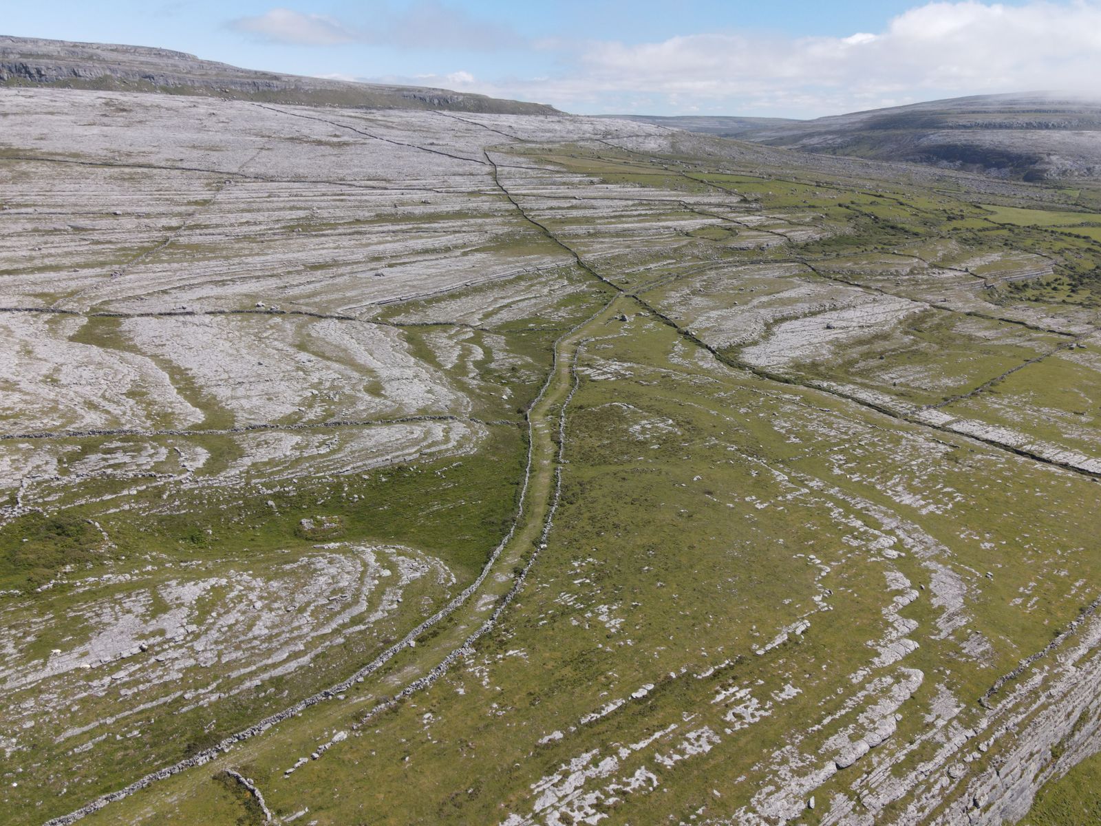 Unique rocky landscape of the Burren in County Clare, Ireland