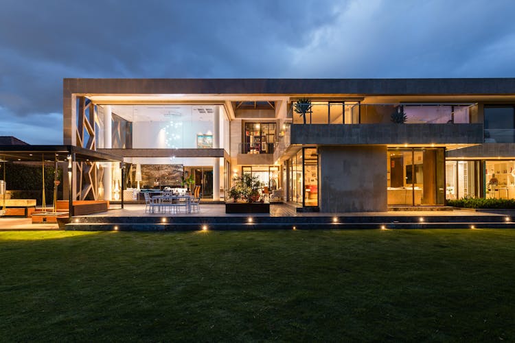 Exterior Of A Modern Villa 