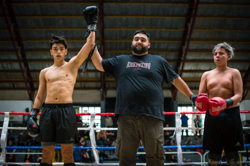 Boxing Referee Announcing Winner · Free Stock Photo