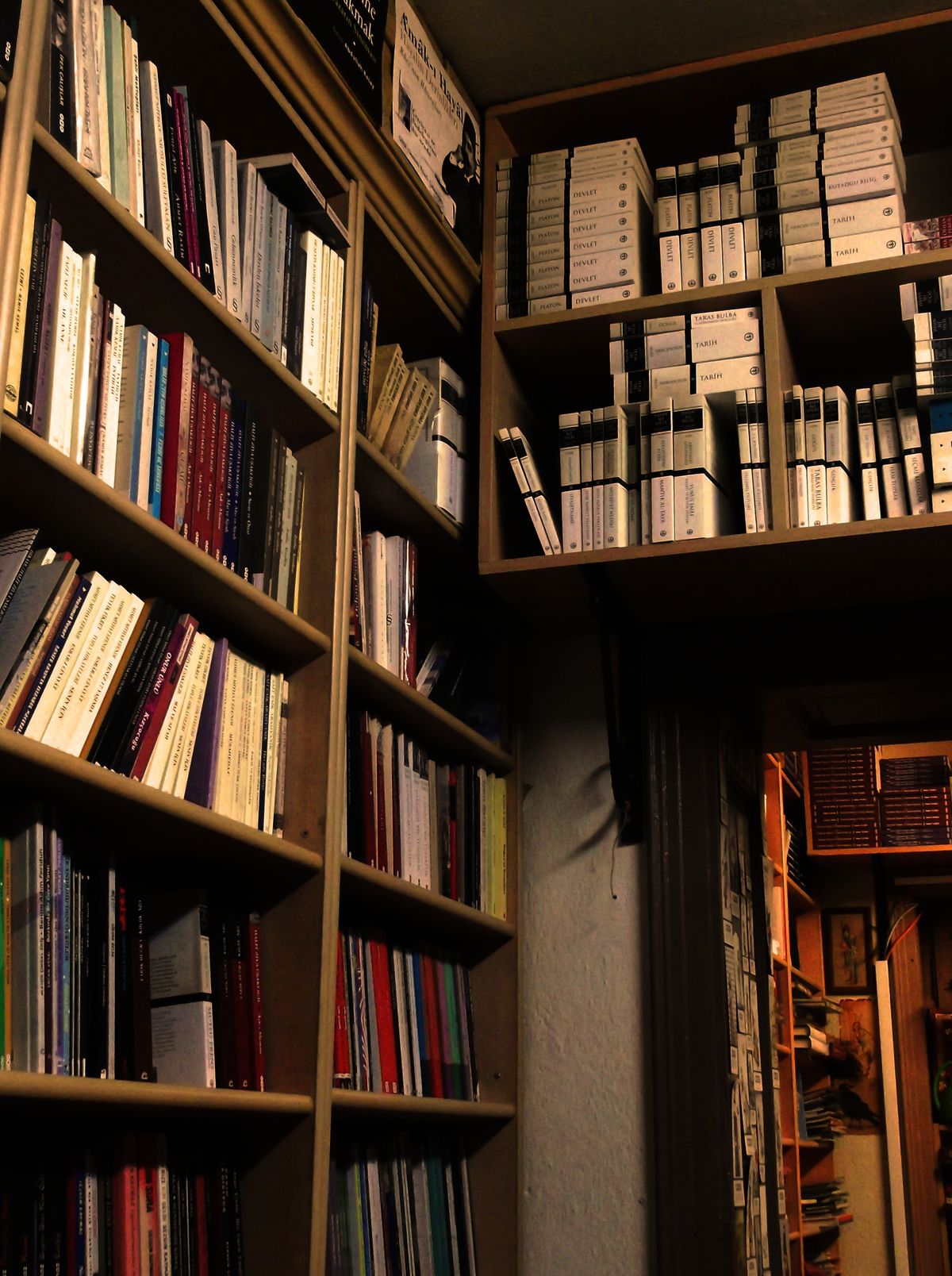 Inside an independent bookshop