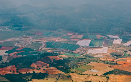 Fotografia Aerea Del Campo Di Raccolto