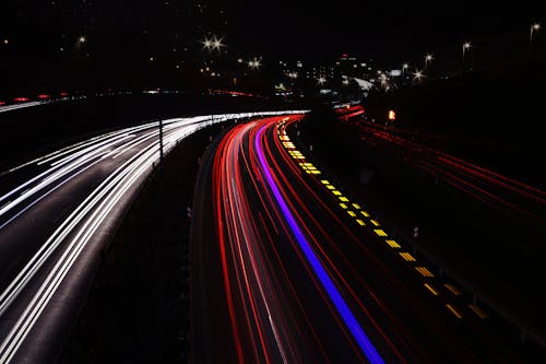 Foto d'estoc gratuïta de autopista, carretera, deixants de llum