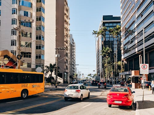 Základová fotografie zdarma na téma auta, automobily, budovy