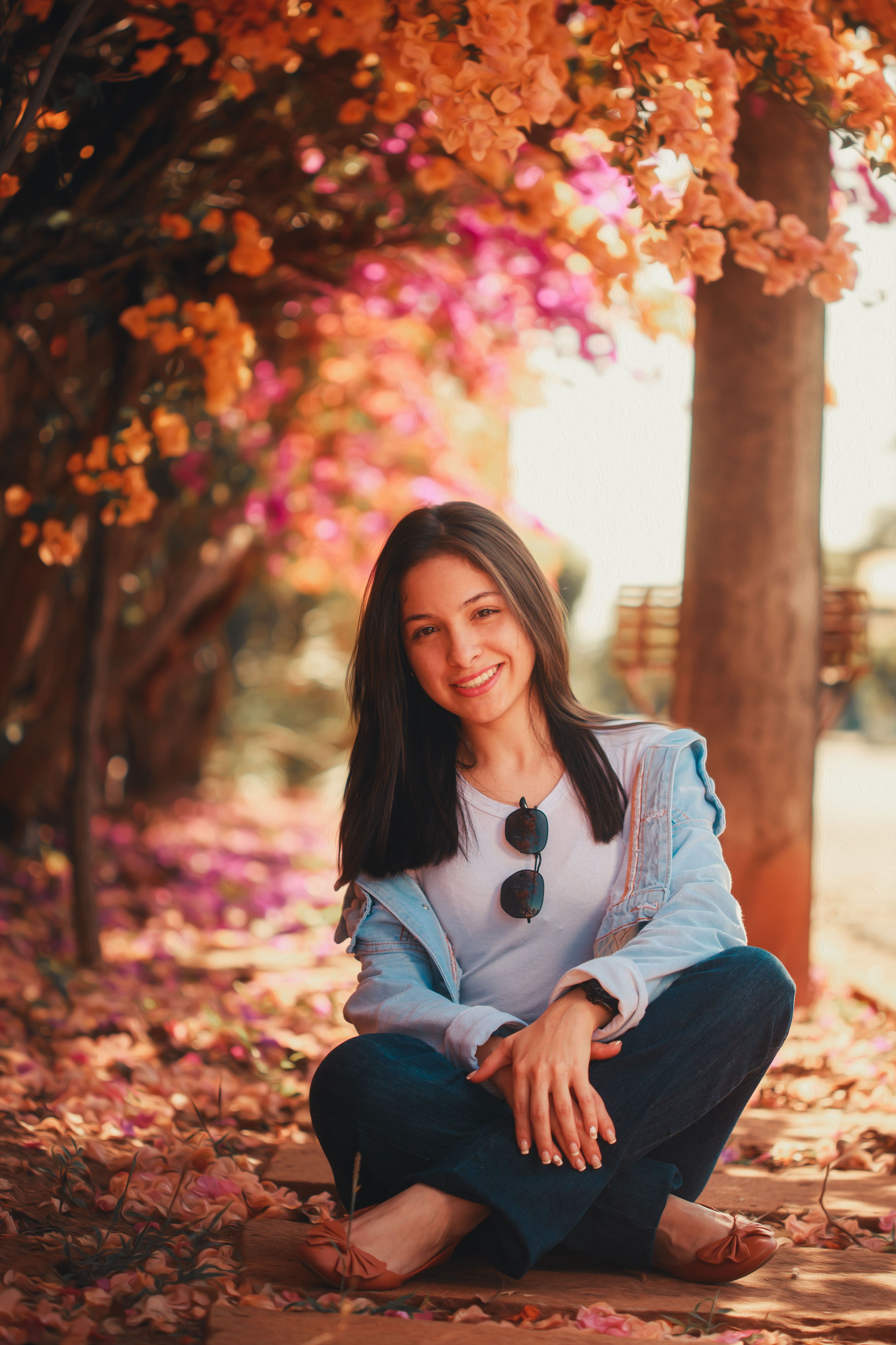 Photo Of Woman Sitting On Ground · Free Stock Photo