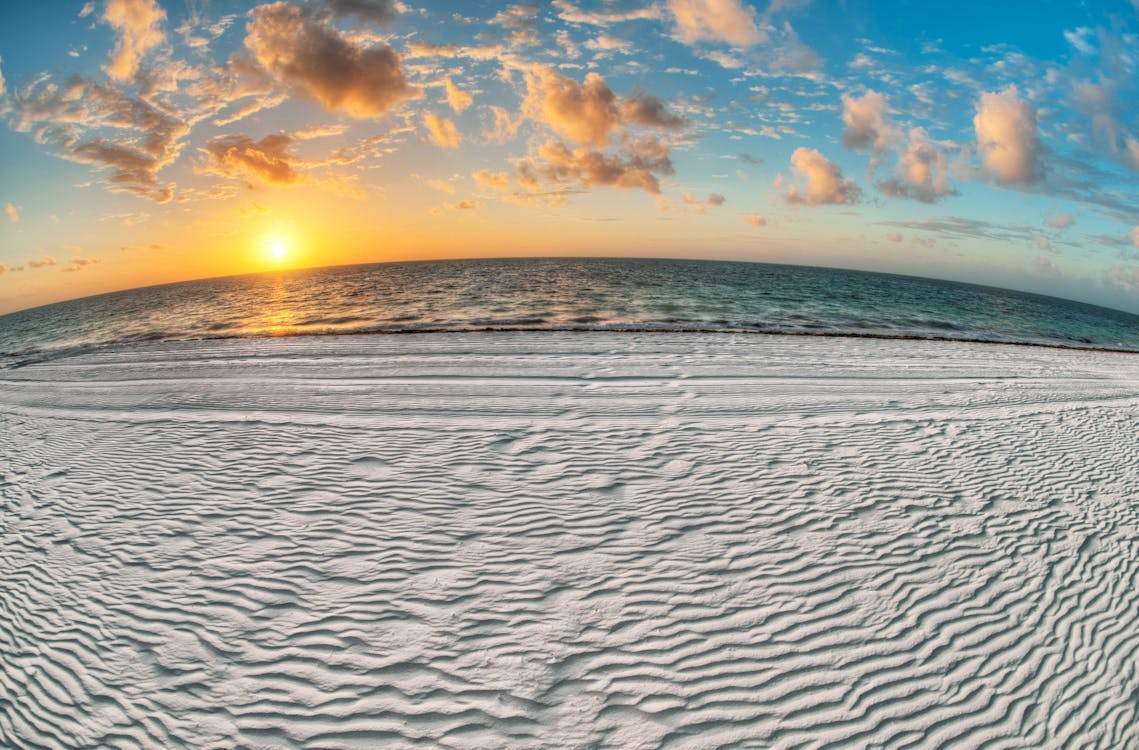 Free Beach during Golden Hour Stock Photo