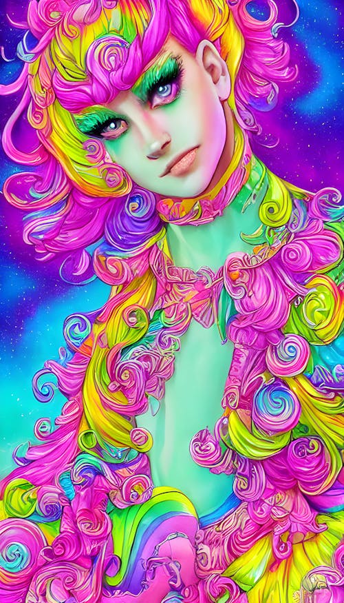 Colorful Rainbow Person
