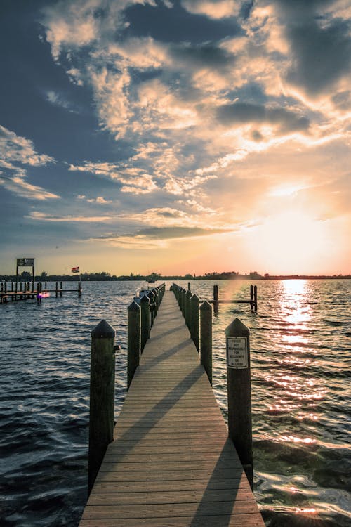 Brown Wooden Dock