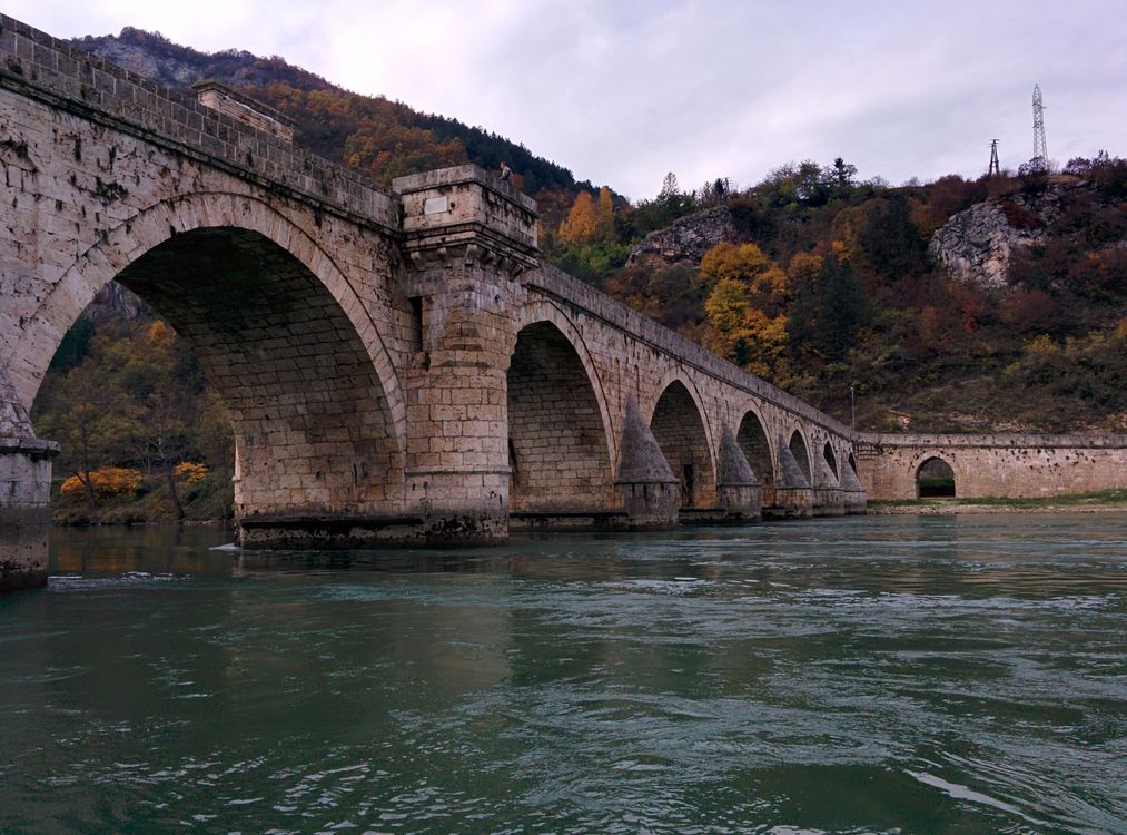 Concrete Bridge over Drina river · Free Stock Photo