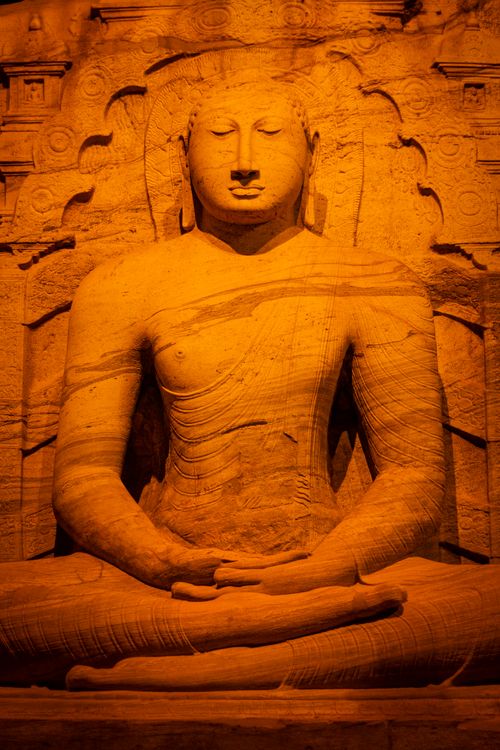 Free Captivating Buddha sculpture at Gal Vihara in Polonnaruwa, showcasing ancient artistry. Stock Photo
