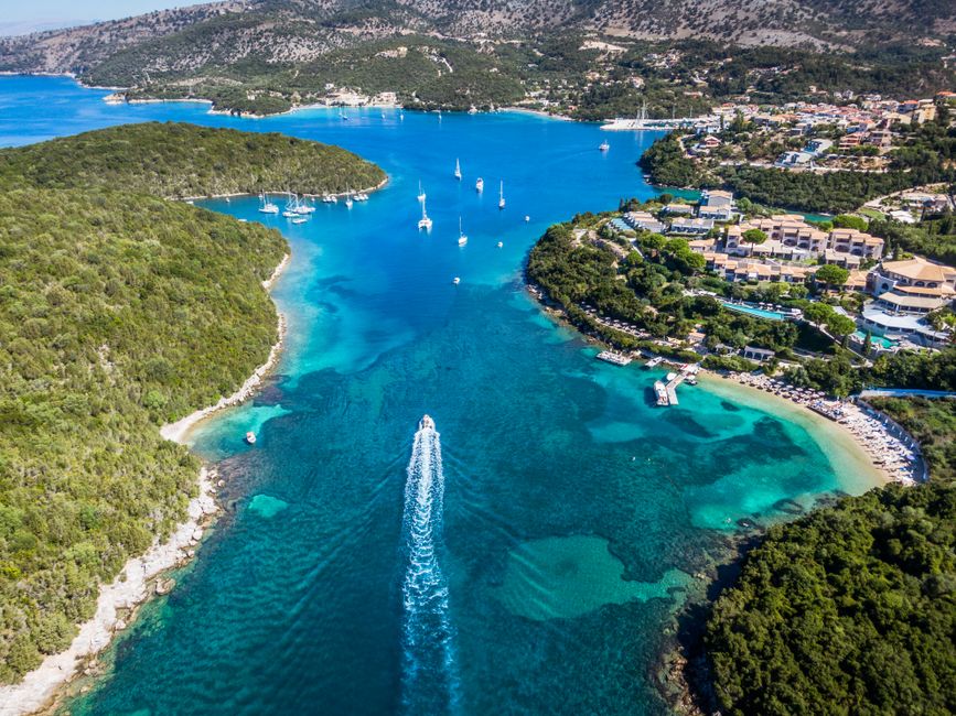 Unforgettable Unique Sailing Experience to Aegina-Metopi and Skala Review: Your Complete Guide to This Stunning Greek Island Cruise Review 2026 - Explore the stunning aerial view of Syvota's emerald coast, with vibrant blue waters and lush landscapes.