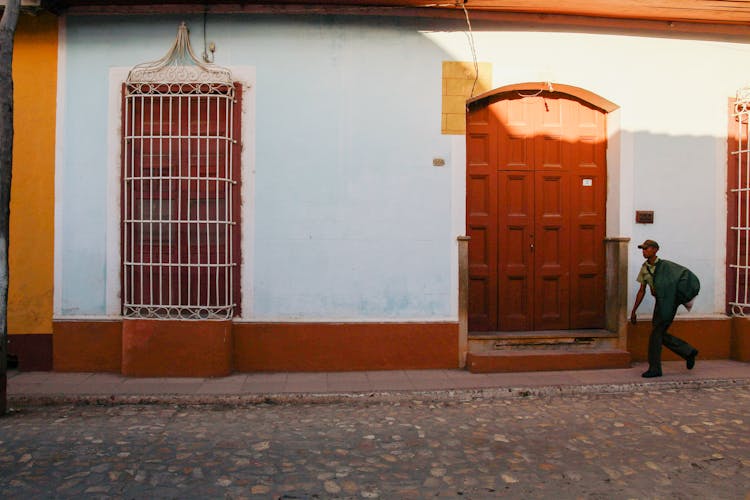 Man Walking Near Building