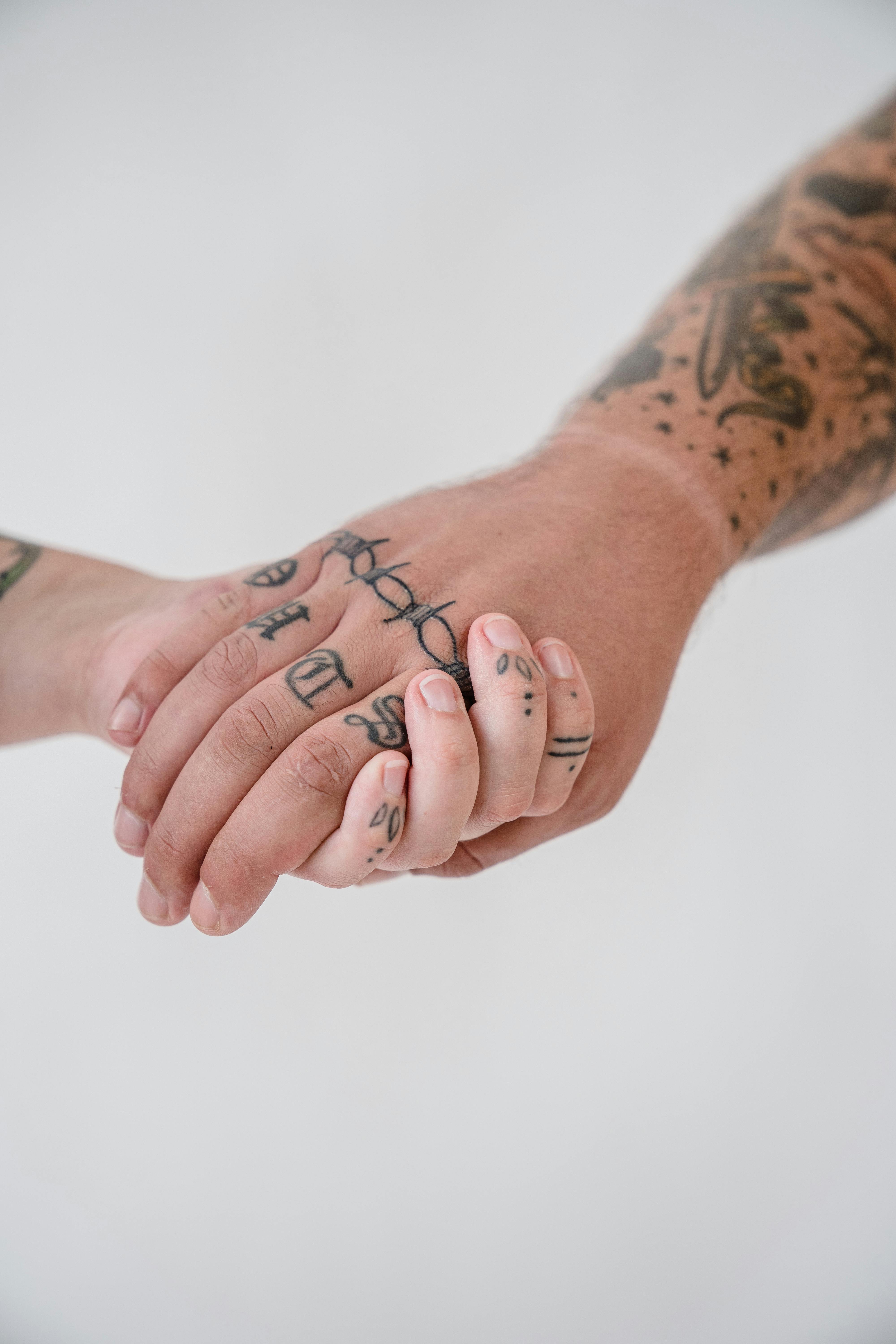 Couple With Tattoos Stock Photos and Images - 123RF