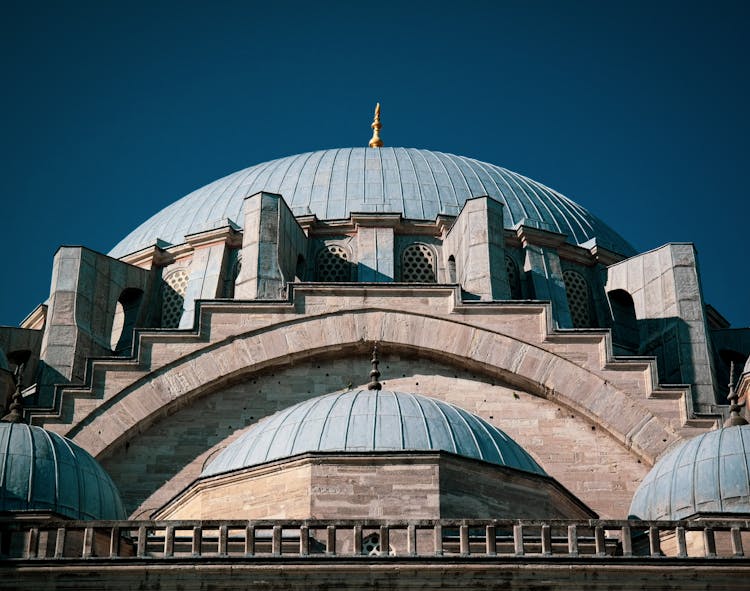 Gray And Brown Dome Building