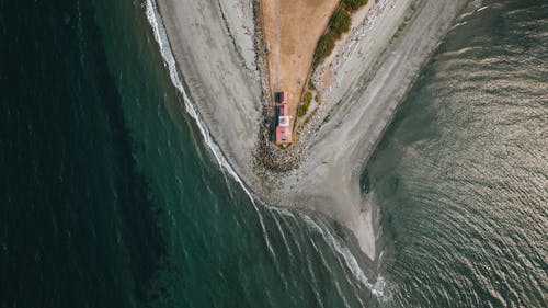 Top View Photo of Seashore