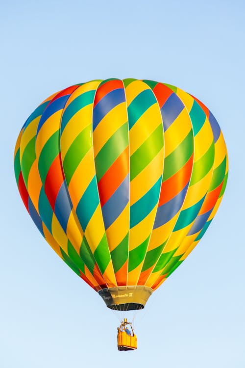 A Floating Hot Air Balloon 