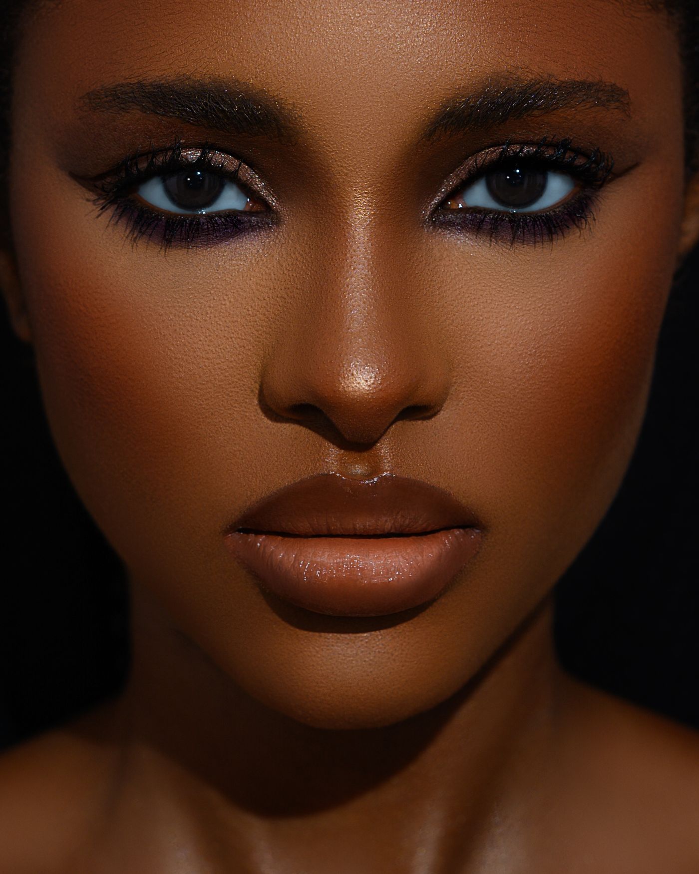 Close-up of a woman's face at rest, DAO Botox for a downturned smile in Houston