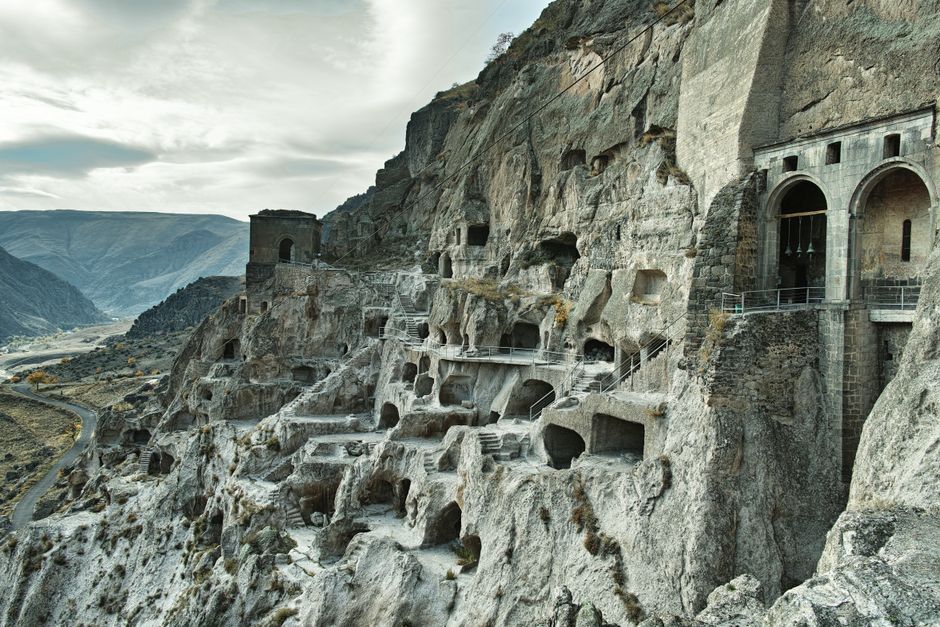 Entrance to the cave monastery at Orheiul Vechi, Moldova