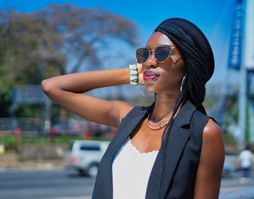 Gratis stockfoto met Afrikaanse vrouw, cap, fashion