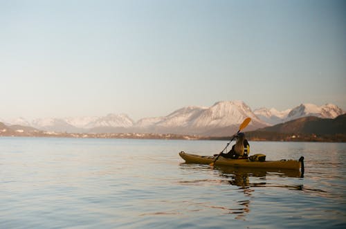 A Person Using Kayak