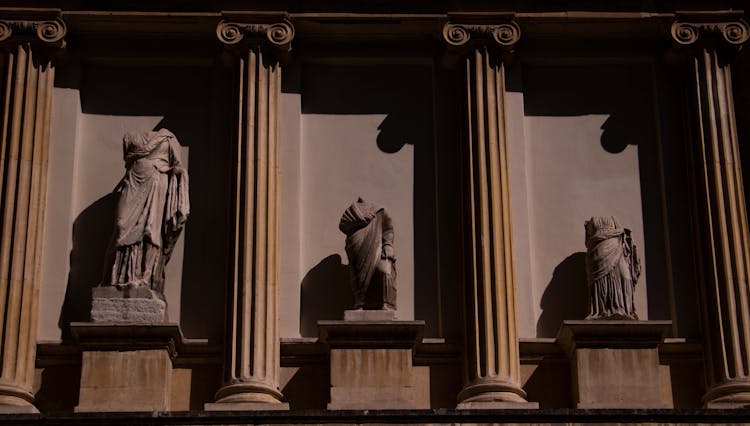 Headless Sculptures At The Archaeological Museum In Istanbul