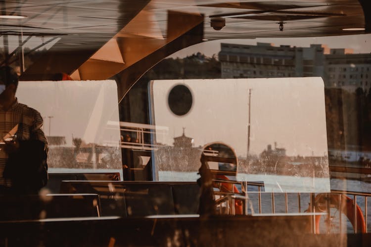 People Inside A Ferry Boat