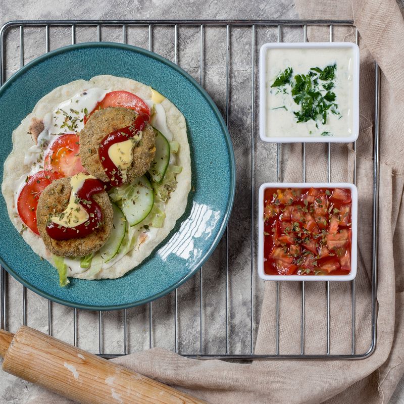 Egyptian-Style Baked Falafel
