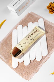 Luxurious skincare cream in a tube for elegant beauty routines, showcasing premium design.