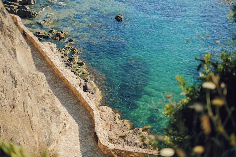 Aerial View Of Blue Sea