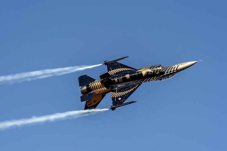 An Aircraft Under Blue Sky