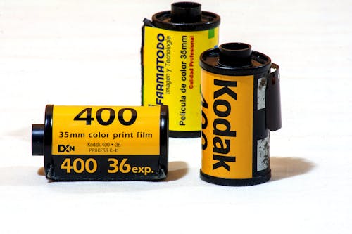 Kostnadsfri bild av analog, film, gul