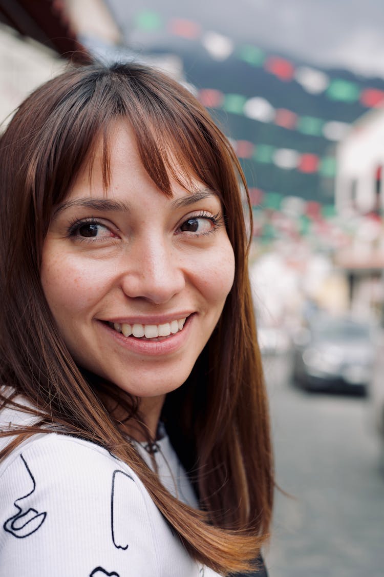 Smiling Face Of Woman