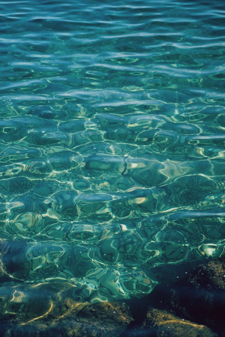 Blue Ocean With Clear Water 