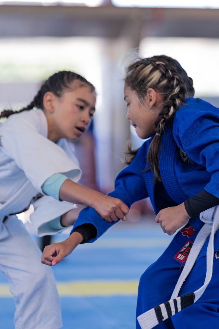 Girls In Kimonos Fighting