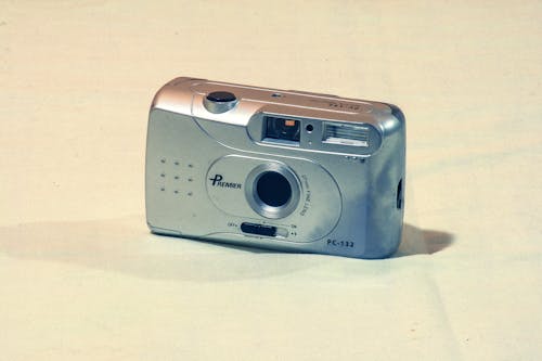 Silver and Black Point and Shoot Camera