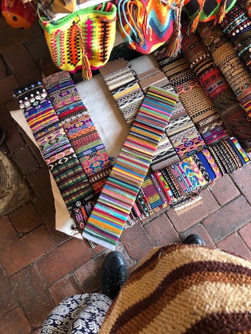 Colorful Woven Bracelets and Bags