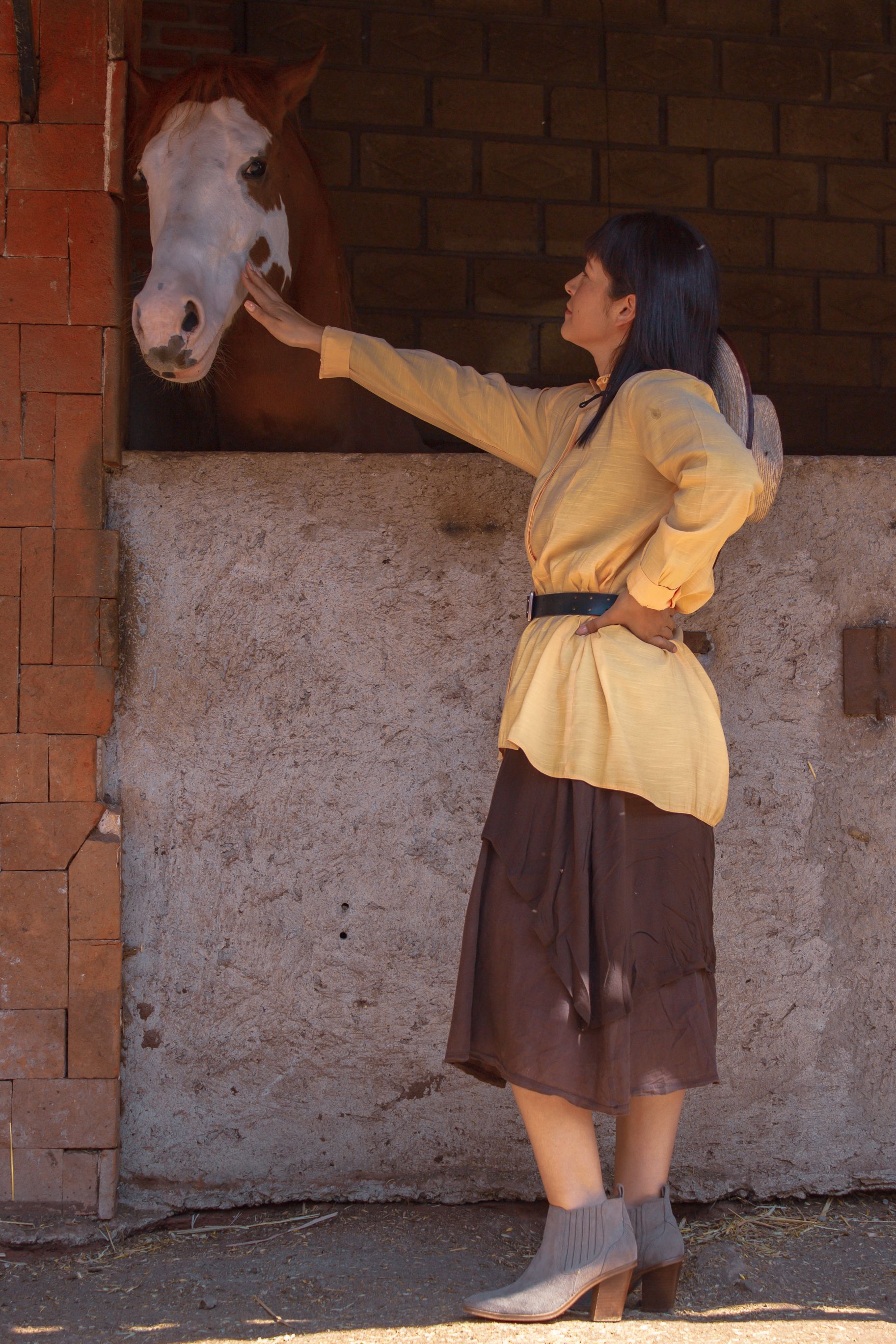 Woman Standing In Front Of Horse · Free Stock Photo