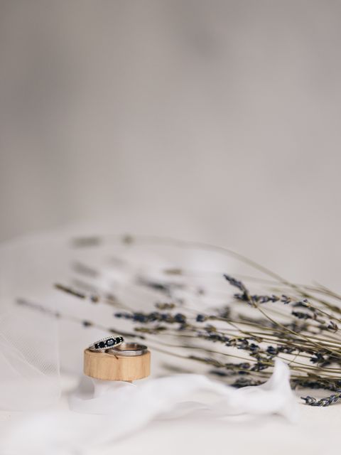 Civil Ceremony invitation lavender-rings