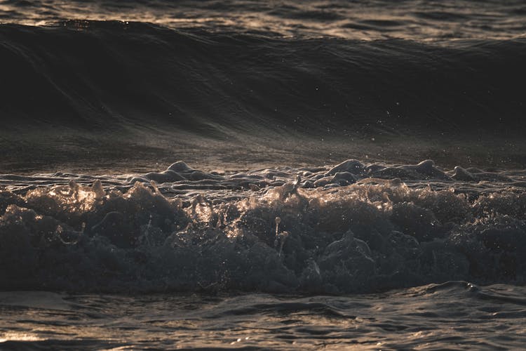 Close-up Of Waves On The Sea 