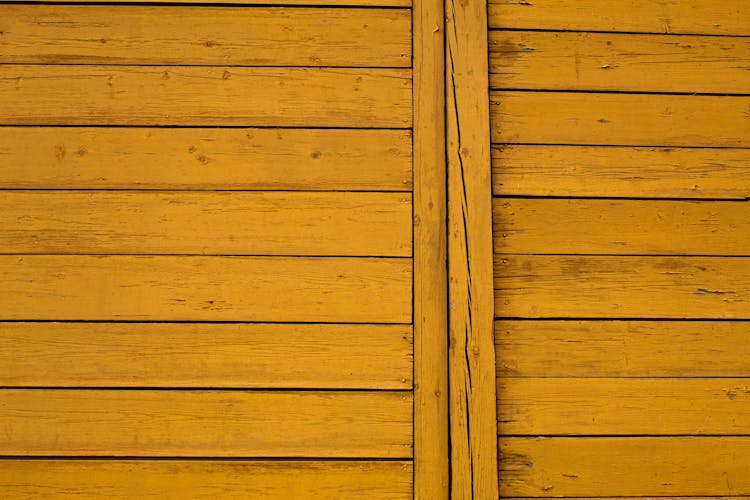 Old Yellow Wooden Surface 