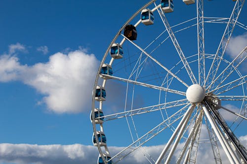 Бесплатное стоковое фото с skywheel, архитектура, голубое небо