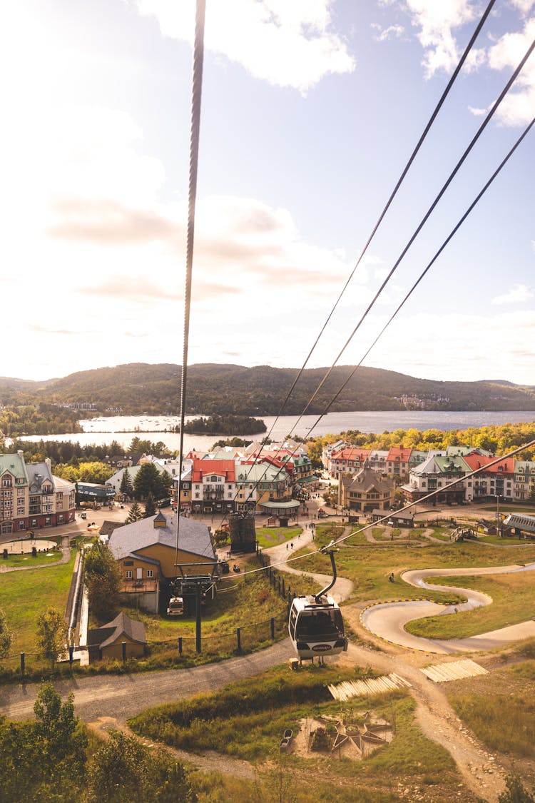 Cable Car Above Mont-Tremblant, Canada