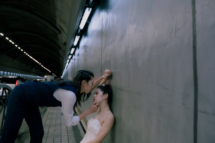 Two Women In A Tunnel 