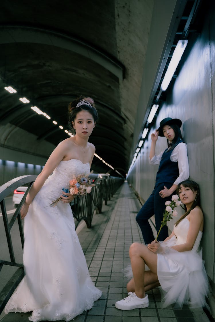 Women In Wedding Dresses