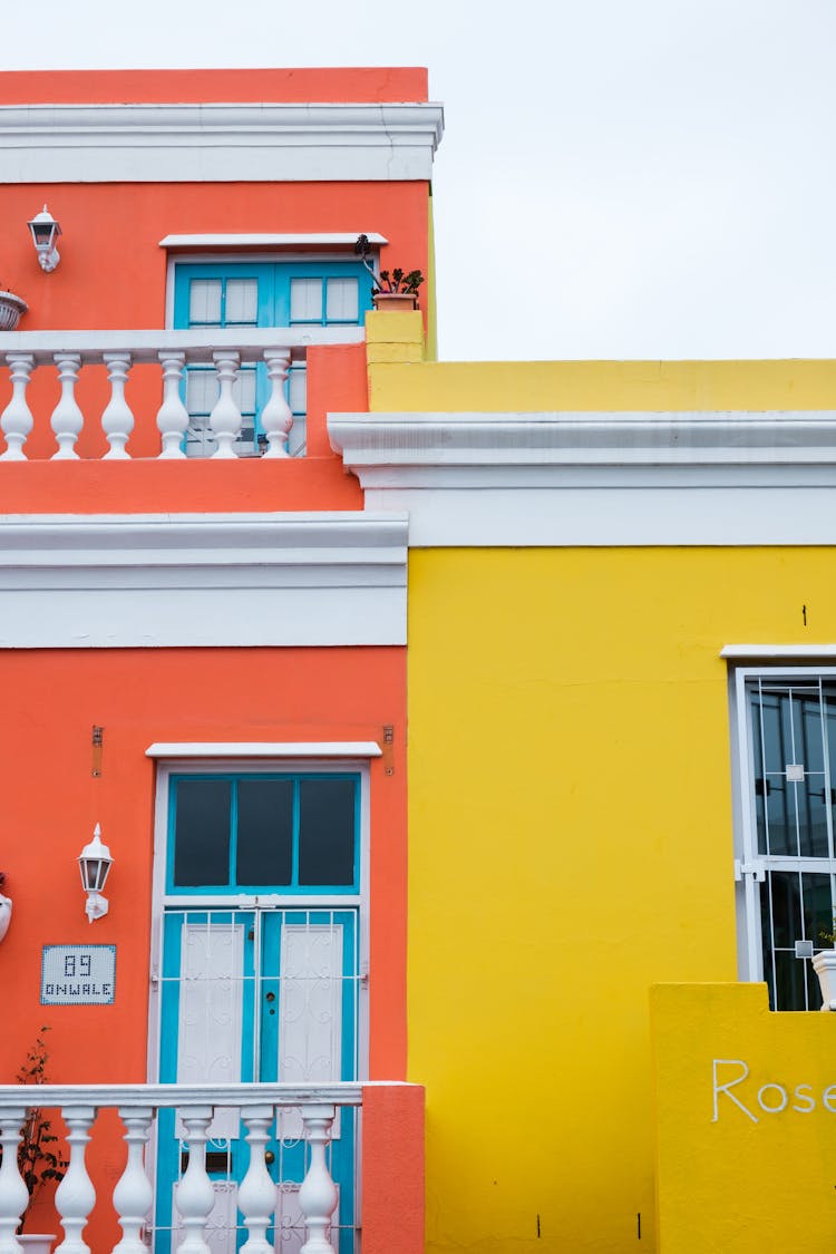 Exterior Of Colorful Houses